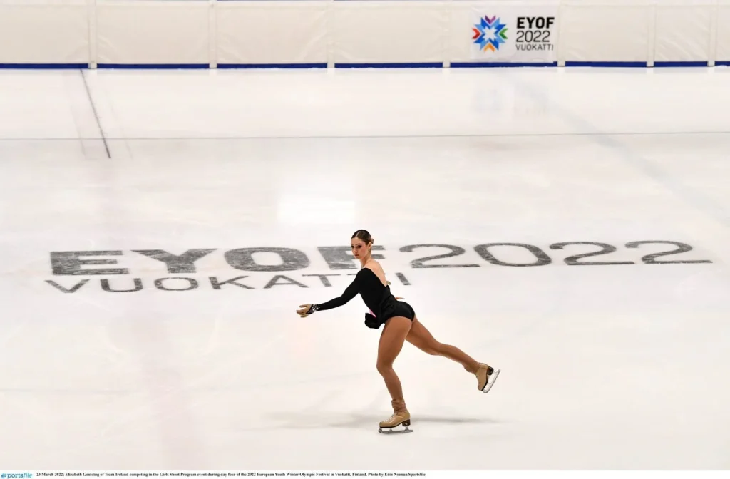 Irish Skater on Ice Rink